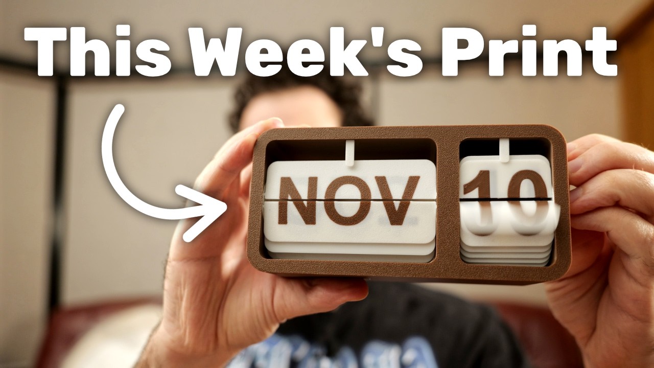 Самый забавный 3D-принт на этой неделе — перекидной календарь 🗓️