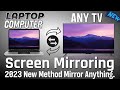 How to cast your computer windows 10 to tv screen  screen mirror to tv  wireless cast pc to tv