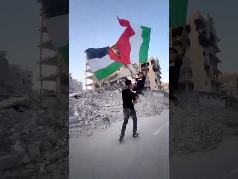   رساله حب وشكر من اطفال غزه الي ايطاليا  غزه  