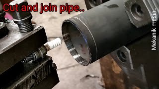 Memotong Dan Menyambung Pipa Propeller Shaft Dengan Busi Bekas | Cutting & Join Pipe