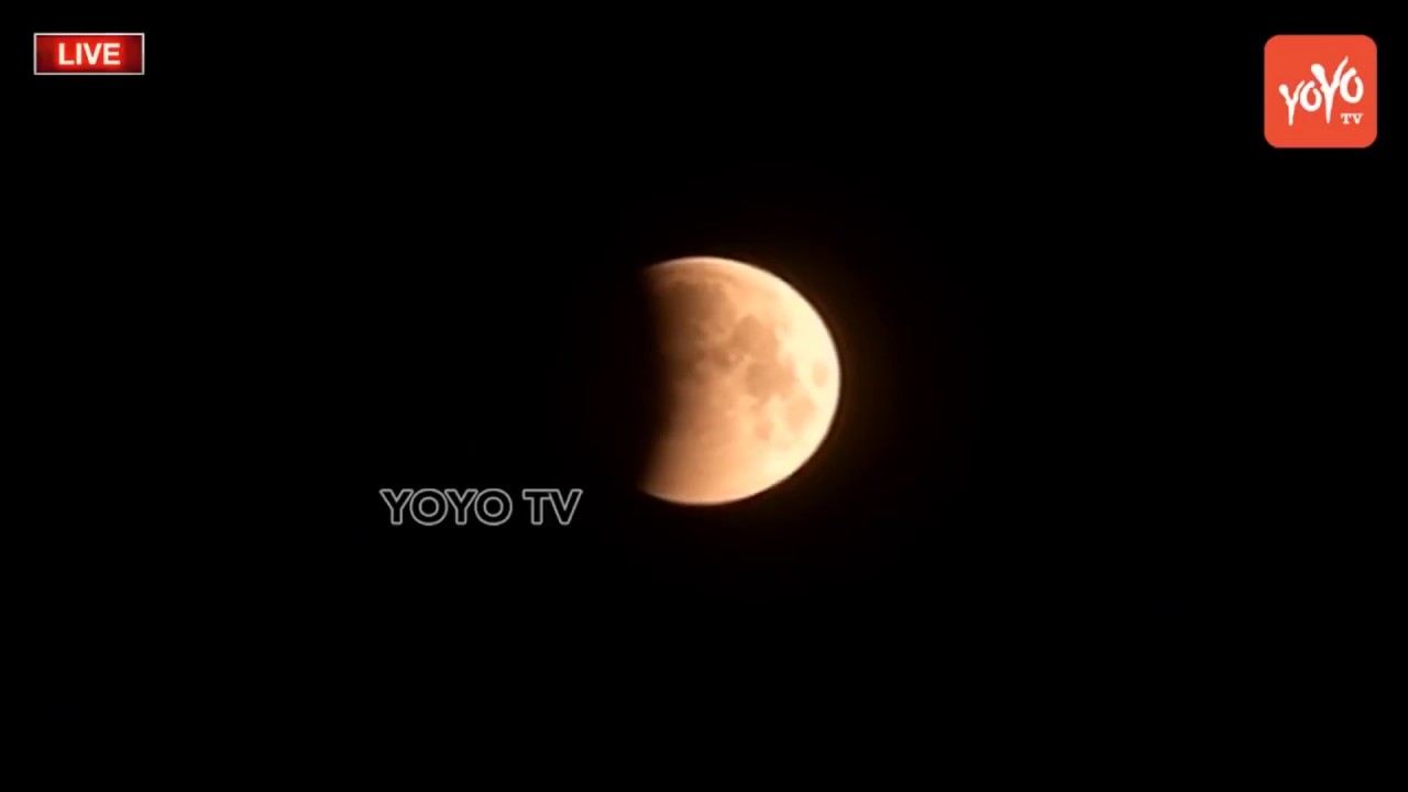 Chandra Grahan 2018 Live Video | Lunar Eclipse 2018 Live in India ...