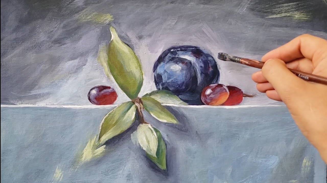 تعلم رسم الطبيعة الصامتة بالالوان خطوة بخطوة