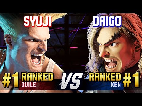 SF6 ▰ SYUJI (#1 Ranked Guile) vs DAIGO (#1 Ranked Ken) ▰ High Level Gameplay