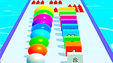 Jelly Run 2048 VS Ball Run 2048 Infinity - All Levels Gameplay Android iOS Ep 2