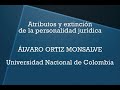 Atributos y extinción de la personalidad jurídica