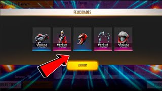 PROBANDO TODAS la Colaboración con VENOM FREE FIRE  OBJETOS Súper reciclados TODO LO QUE DEBES SABER