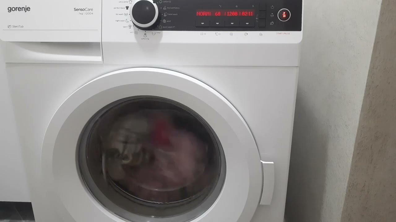 Gorenje SensoCare W7723:Cotton 60° 1200rpm with NormalCare(Default cycle)