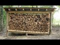 Building an Old Fashioned Firewood Shed - FULL BUILD