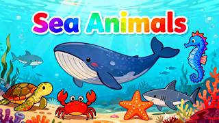 Sea Animals - Toddler Learning Video - Educational Baby Cartoon - CoCo Kids Songs & Rhymes screenshot 3