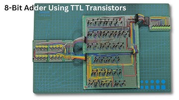 8-Bit Adder using only TTL Transistors | 8-Bit Adder