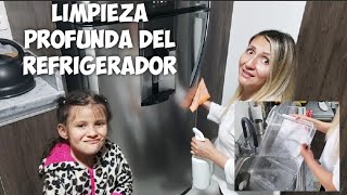 Limpieza Profunda del Refrigerador 🤎 Motívate a limpiar conmigo 💪🏻 Tips