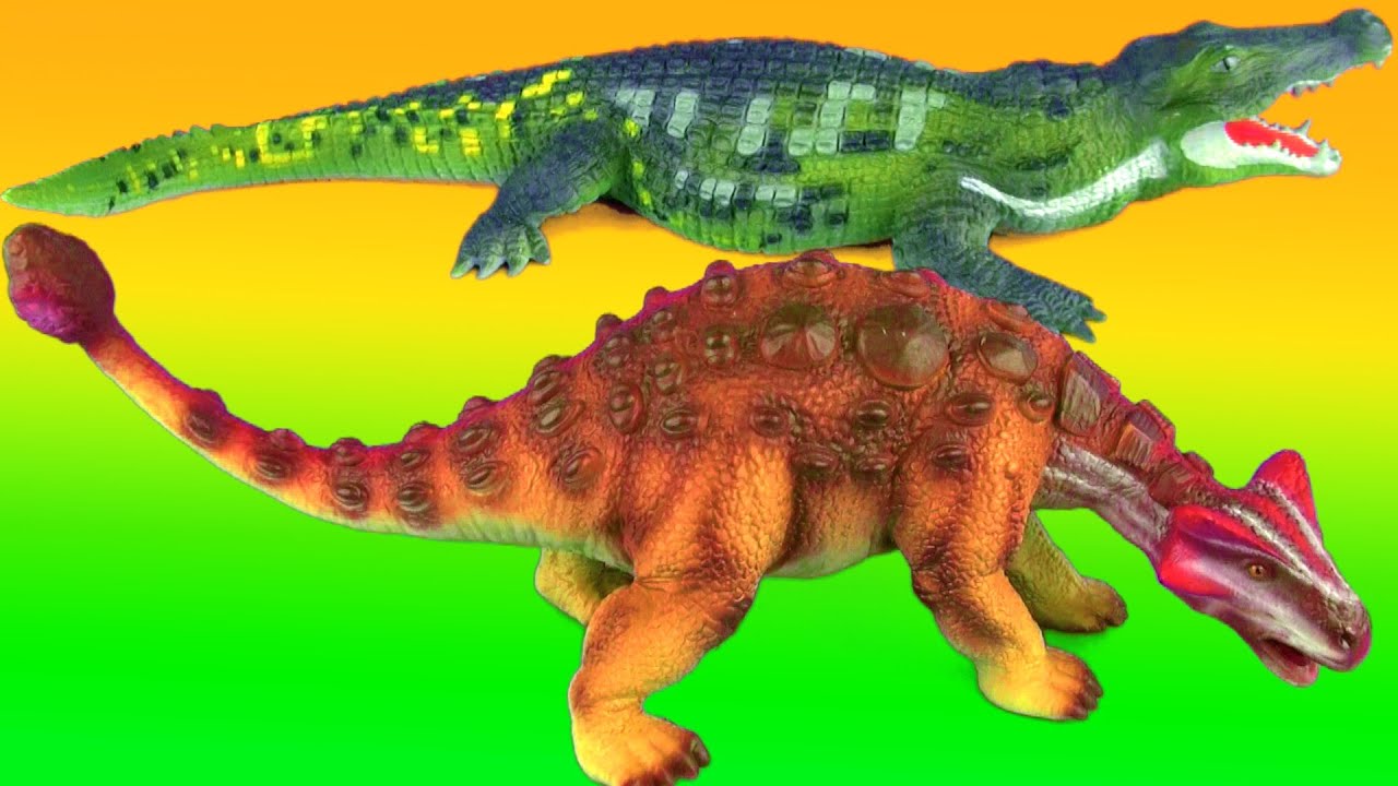 t rex ark Dinosaur Fight ANKYLOSAURUS vs DEINOSUCHUS Battle T rex Jurassic รบ ไดโนเสาร 공룡 싸움 SuperFunReviews