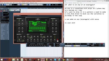 CUBASE TUTORIAL English step by step 18 what is an arp