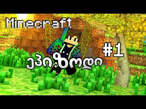 😇Minecraft Survival#1 - [პაწა რესურსი და სახლის შენება]