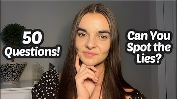 ASMR Two Truths and a Lie | Can You Guess Which Facts are False?