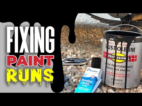 How to Fix Paint Runs in Every Situation! Make Your Mistake Disappear.