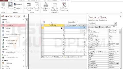 A form is already open. Change the view to Datasheet View.