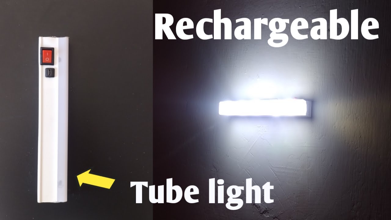 Led tube light कैसे बनाये Rechargeable emergency tube light How to