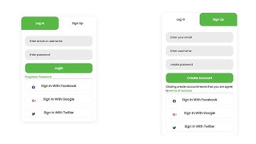 Responsive login and signup with toggle button using HTML CSS and JS