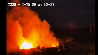 Breaking: Lightning ignites major wildfire near I-75: US 27 closed, 225 acres burned
