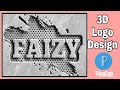 How to make 3d logo design  faizy nhidz pixellabedit logodesign