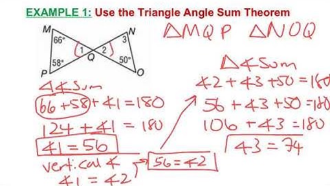 4.2 Triangle Angle Sum Theorem
