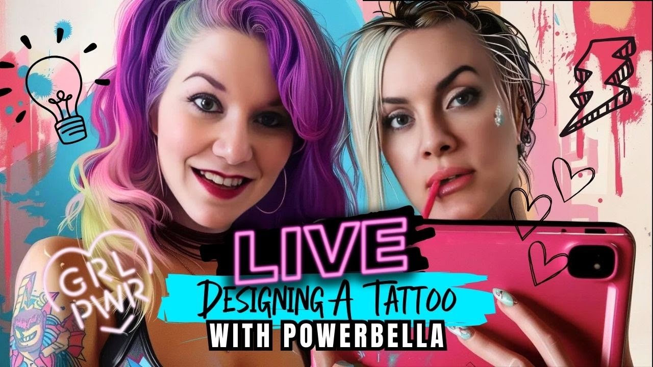 Design a tattoo with us! Live Tattoo Design Session with Electric Linda & PowerBella