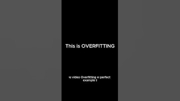 What is Overfitting? (Explained in 30 Seconds) 🧠 #ai #shorts