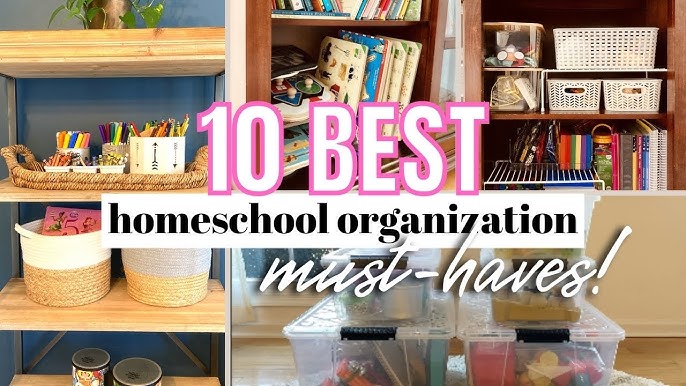 10 Organizational Hacks For Homeschool Rooms 