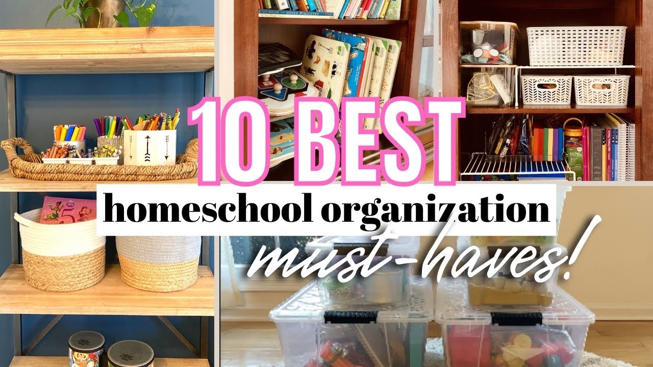 Organizing Homeschooling Supplies - This Little Home of Mine