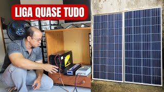 Kit de Energia Solar SIMPLES que liga quase TUDO