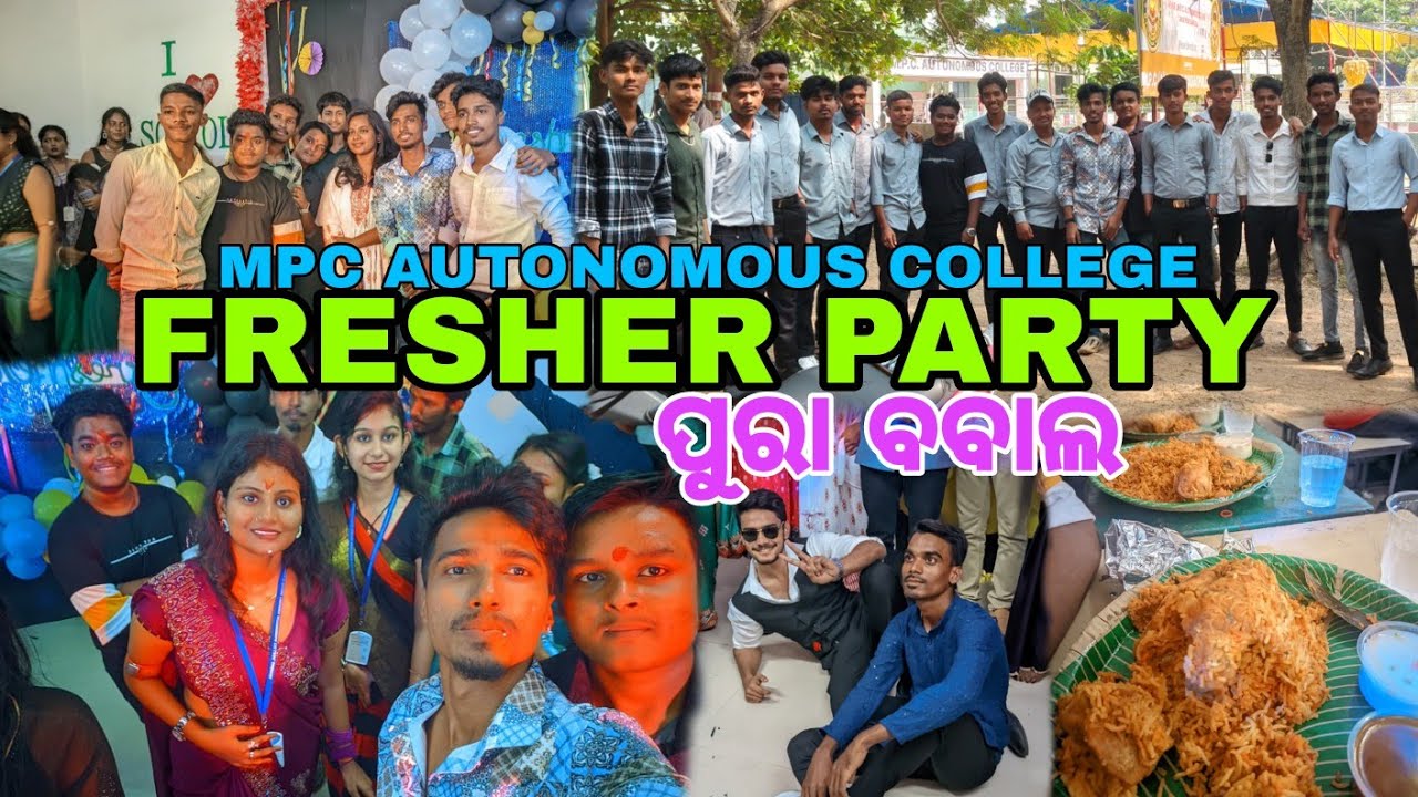 M.P.C Autonomous College 🏫 Freshers Party || College Welcome Masti 🥰💐 Baripada @mrodia23 #odisha