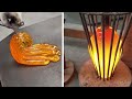 Satisfying video with relaxing music | glass blowing art compilation