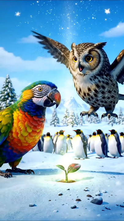Parrot’s Cool Idea:Ice Cream for Everyone #short #ai #parrot #vire #new #story #cute #main #ytshorts