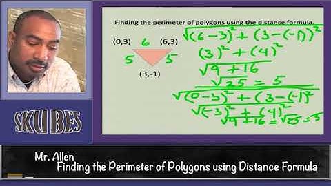 Finding Perimeter of Polygons using Distance Formula