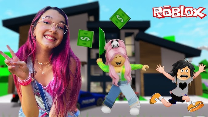 Luluca Novelinha Roblox fazendo Faxina na Casa de Brookhaven Junto