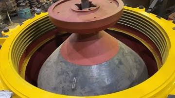 Yong Won CSH-1680 cone crusher test-running in YW factory