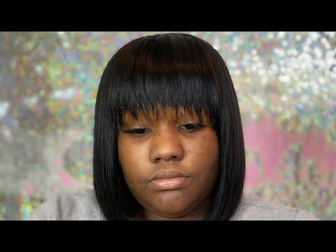 Quick Weave Blunt Cut/Choppy Bang - Youtube