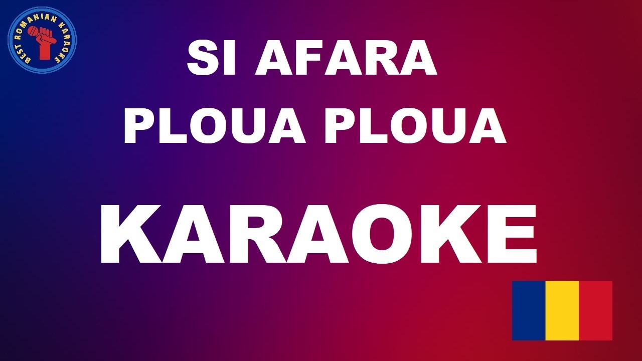 KARAOKE: Marina Voica - Si afara ploua ploua - Re min - Versuri pe Ecran - Karaoke Romanesti