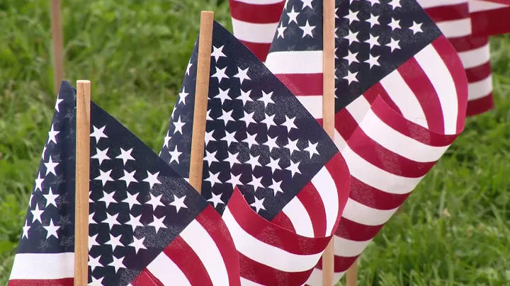 Military families, volunteers create annual flag garden on Boston Common