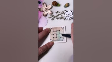 Zentangle Pattern Tangle #w2 禪繞畫入門 禪繞圖樣 (N.2097) how to draw by Eva Wu #bijou #shorts