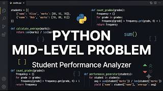 Python Problem Solving #X | Student Performance Analyzer