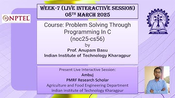 Week-7 Problem Solving Through Programming In C (noc25-cs56)
