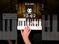 1/2 Bendy and the Ink Machine Song (Build Our Machine) Piano Tutorial #shorts