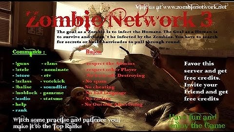 ZombieNetwork3: best Zombiemode Server in Counterstrike Source