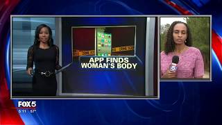 Phone app helps find missing woman's body