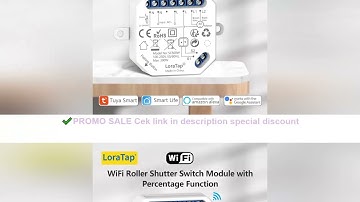 LoraTap Tuya Smart WiFi Curtain Switch Relay Module for Roller Shutter Window Blinds Google Home Ale