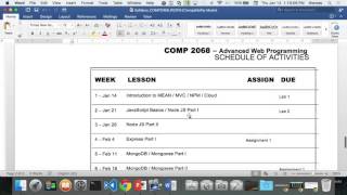 COMP2068 - W2016 - Lesson 1 - Part 1 - Recording
