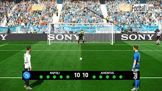 Pes 2019 | napoli vs juventus penalty shootout gameplay pc