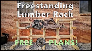 Freestanding Lumber Rack Build (FREE PLANS!)